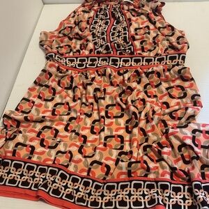 New York & Company Multicolor Sleeveless Top